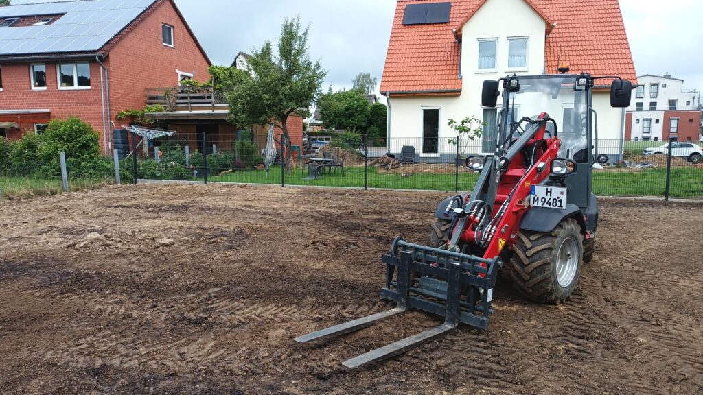 Baggerarbeiten vom GaLaBau Menninger