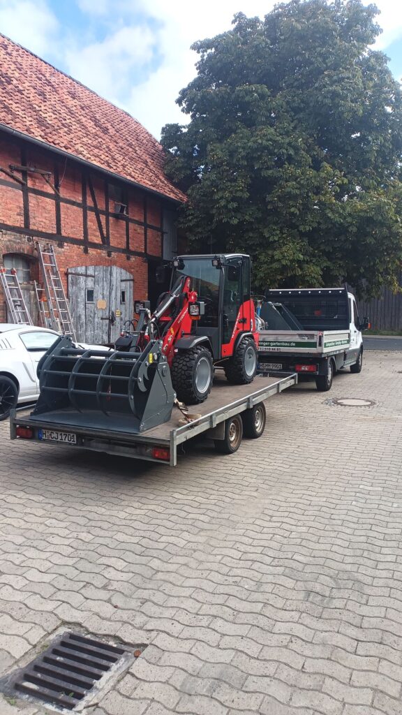 Baggerarbeiten vom GaLaBau Menninger
